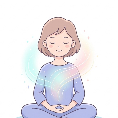 Female Meditating Character