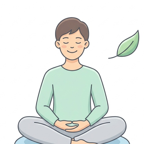 Male Meditating Character